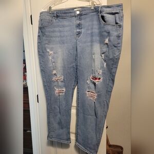 Lane Bryant Casual  Ripped Boyfriend Jeans Sz 26